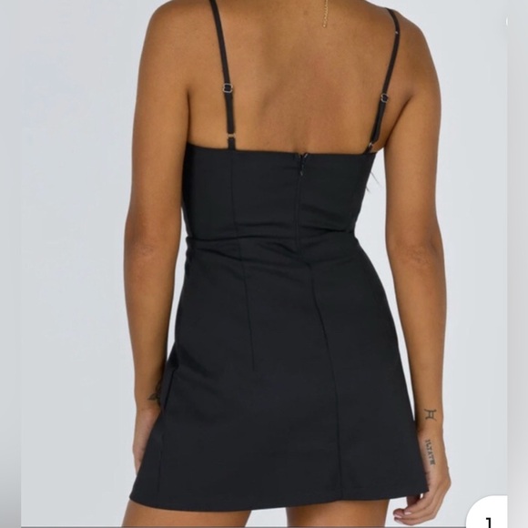 Princess Polly Elegant Black Mini Dress - Picture 3 of 9